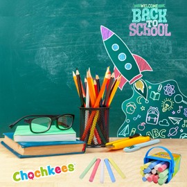 Mini Sidewalk Chalk, Sidewalk Chalk for Kids, Assorted Colored Mini Chalk Pieces, Perfect For Party Favors (6-Pack)