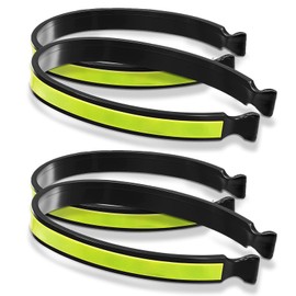 Funngy Lightweight Bicycle Clips,4 PCS Reflective Magnetic Bicycle Clips for Men and Women Lightweight Cycling Trouser Clips Durable Anti-Slip Design Bike Accessories for Safe Rides