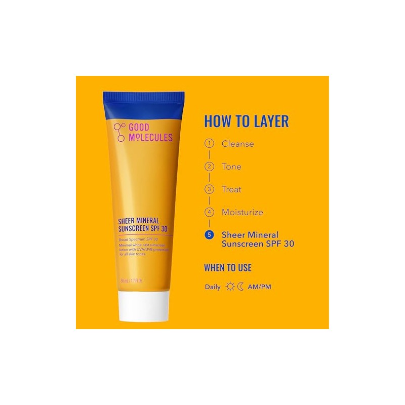 Good Molecules Protector Solar Mineral Transparente SPF 30 – Protector