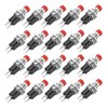 sourcing map 20 Pcs 1A 250V AC 7mm Mini Momentary