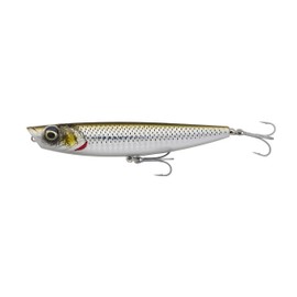 Savage Gear Pop Walker 2.0 - Esca da pesca d'acqua dolce e salata per spigole, lucci, pesci azzurri e predatori, lancio lungo, sonaglio incorporato, ami ultra affilati Sexy Mullet 9 cm