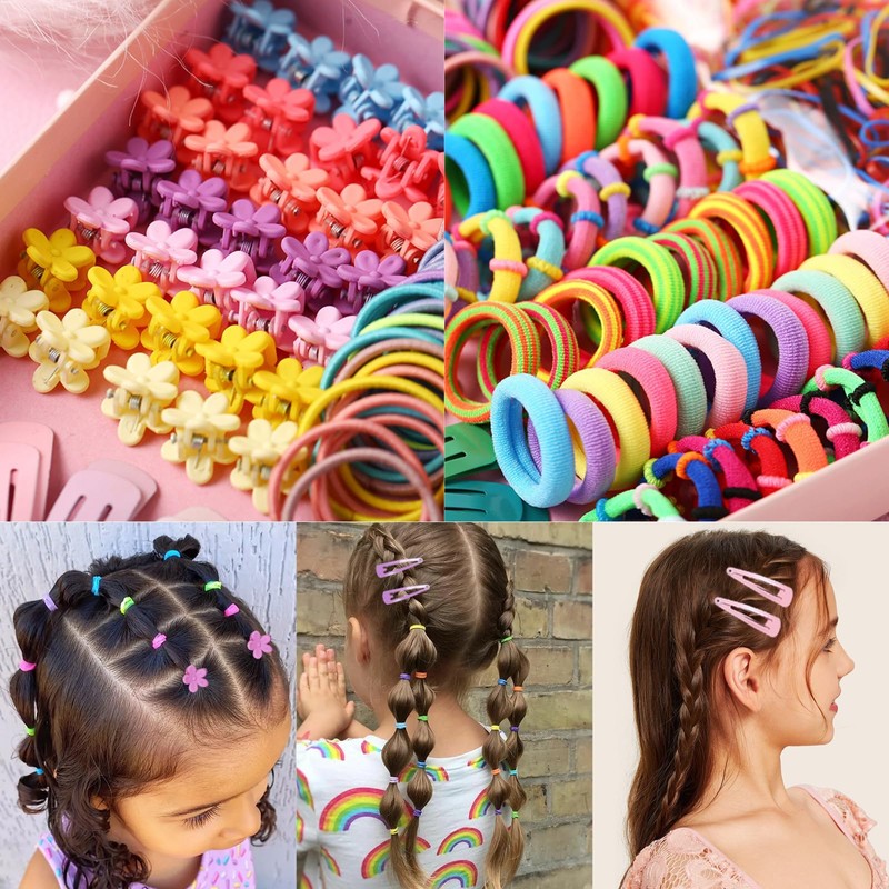 ANYTOP 780点セット こどもヘアアクセサリー ヘアクリップ ヘアゴム ヘアピン ヘアアクセサリー 前髪クリップ 子供ヘアピン キッズ