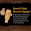 Red Head Barrels Wooden Oak Spigot and Bung Set, Small