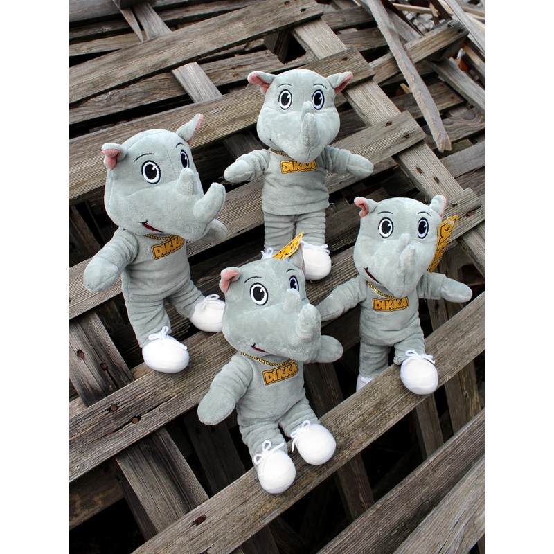Joytoy Dikka the Rhino Plush 13 x 11 x 26