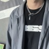 Unbranded Titanium Steel Link Chain Necklace for Men Women,Punk Hip