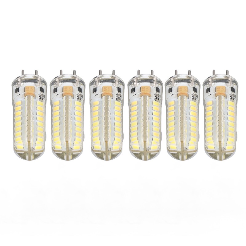 6Pcs GY6.35 LED Bulb 7W AC DC12V 700lm 72 LEDs