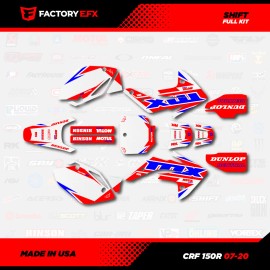 Factory EFX Red White & Blue Shift Racing Graphics kit fits Honda Crf150R 07-25 Crf 150R