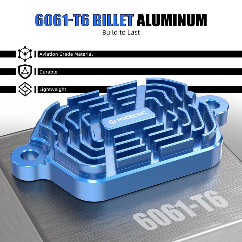 NICECNC Aluminium Finned Valve Covers Compatible with Suzuki DR650SE 1996-2024，DR650S