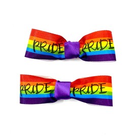 Rainbow Pride Hair Clips Rainbow Bow Hair Clips