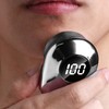 Electric Beard Clipper Men Mini Beard Trimmer Stainless Steel Digital