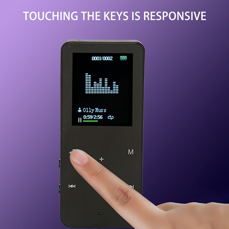 MP3 Player 8G Bluetooth 4.2 1.8 Inch Screen Noise Reduction