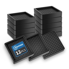 12 x 2 inch square reusable furniture gliders and gliders, heavy duty, reusable furniture glides, furniture glides