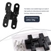 VooGenzek 2 Pieces 60 mm Hidden Cross Hinge, 180 Degree