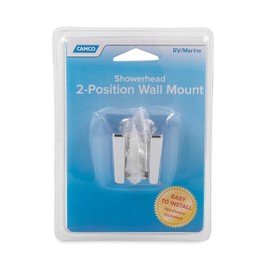 Camco 43718 2-Position Shower Head Wall Mount (Chrome Colored)