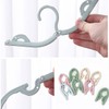 AIMALL 5/10 PCS Travel Folding Clothes Hanger Set - Portable,
