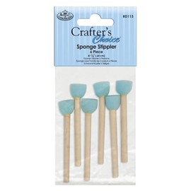 Crafters Choice Pack of 6 Sponge Crafting Tools Sponge Stippler Set