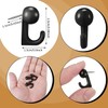 YOUOWO Push Pins Push Pins 50 Pieces Black Pin Hook