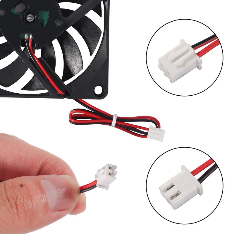 4pcs 80 x 80 x 15 mm Fan 12 V