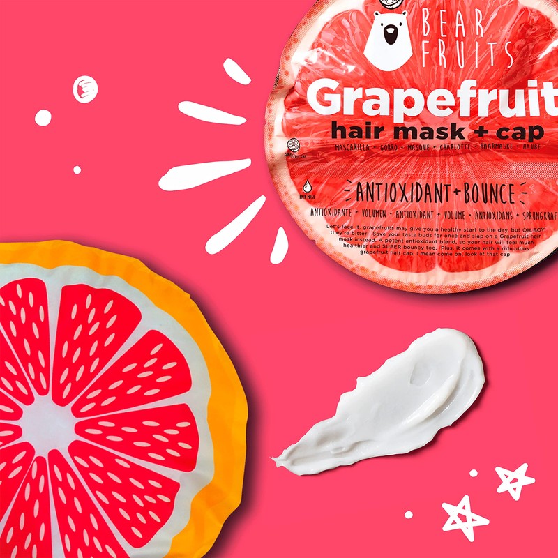 Bear Fruits Grapefruit Hair Mask + Cap