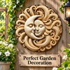 Round Sun and Moon Wall Sign – Waterproof Aluminum Garden