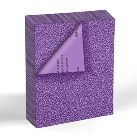 20 PCS Sandpaper Sheets 80 Grit 9 x 11 Inch, High Performance White Fused Alumina Abrasive Wet Dry Sand Paper for Wood, Metal, Drywall Resin, Automotive Sanding, Grinding, Polishing, Purple