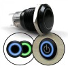 AutoLöc Power Accessories 19mm Black 12V Momentary Push Button Switch