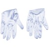 Leg Avenue Mini Guantes de satén recortados para Mujer, Blanco,