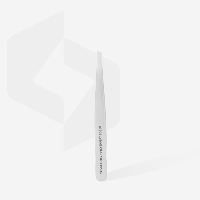 STALEKS PRO Expert 10/3 Precise Stainless Steel Eyebrow Tweezer