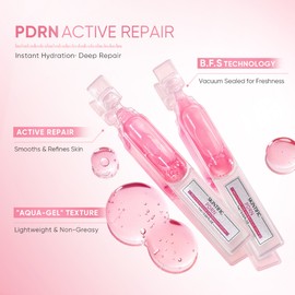 Skintific PDRN One‑Use Ampoule Serum, Intensive Glow Recovery, Skin‑Reviving, Dullness‑Fading, Brighten Complexion, Refine Smooth Texture,Intensive Skin Repair, Skin‑Reviving, Dullness‑Fading Hydrating Plumping Single‑Vial Facial Essence