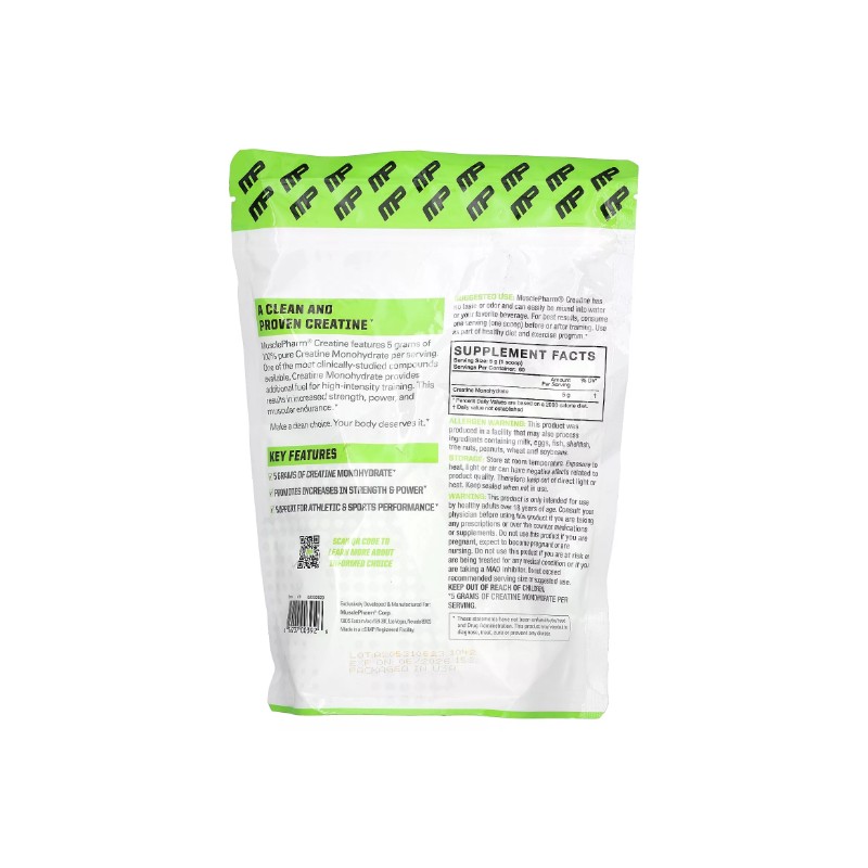 MusclePharm, Essentials, Creatine, Unflavored, 0.66 lbs (300 g), 5 g