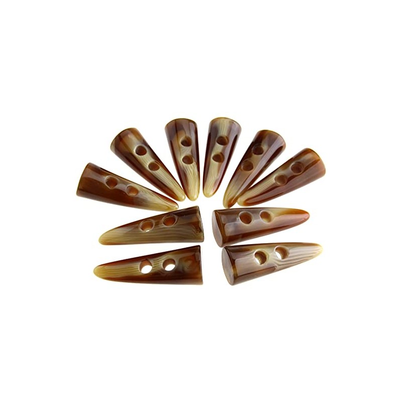 eMagTech 10 x 50mm Large Horn Fake Teeth Buttons for