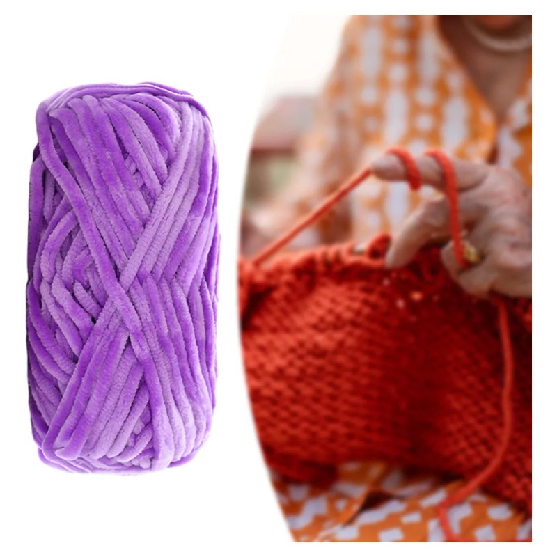 Thick Chunky Yarn Bulky Giant Wool Yarn Bulky Yarn Purple