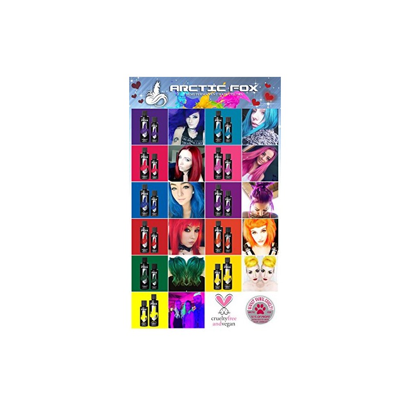 ARCTIC FOX Vegan and Cruelty-Free Semi-Permanent Hair Color Dye (4