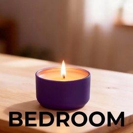 12Pack 2oz Candle Tins with Lids, Purple