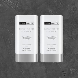 Skin White 스킨화이트 백탁없고, 끈적이지 않는 뽀송한 선스틱 Skin White Non-White Cast, Non-Sticky Dry Sunscreen Stick [1 piece]