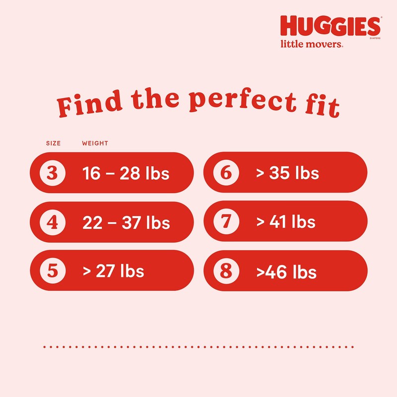 Huggies Size 4 Diapers, Little Movers Baby Diapers, Size 4