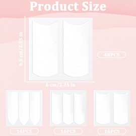 BOHUIZ 1824 Pieces Manicure Stencil, 3 Styles French Manicure Stickers Crescent Moon French Nail Stickers French Tip Guides French Smile Manicure Strips for Nail Design