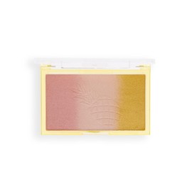I Heart Revolution Makeup Blush, Pressed Powder Blush, Highly Pigmented, Vegan & Cruelty Free, Pineapple Ombre, 15g