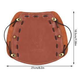 SUNGOOYUE Archery Arm Guards for Adults, Adjustable Leather Arm Guard, Protective Wristband, Arm Guard for Outdoor Archery