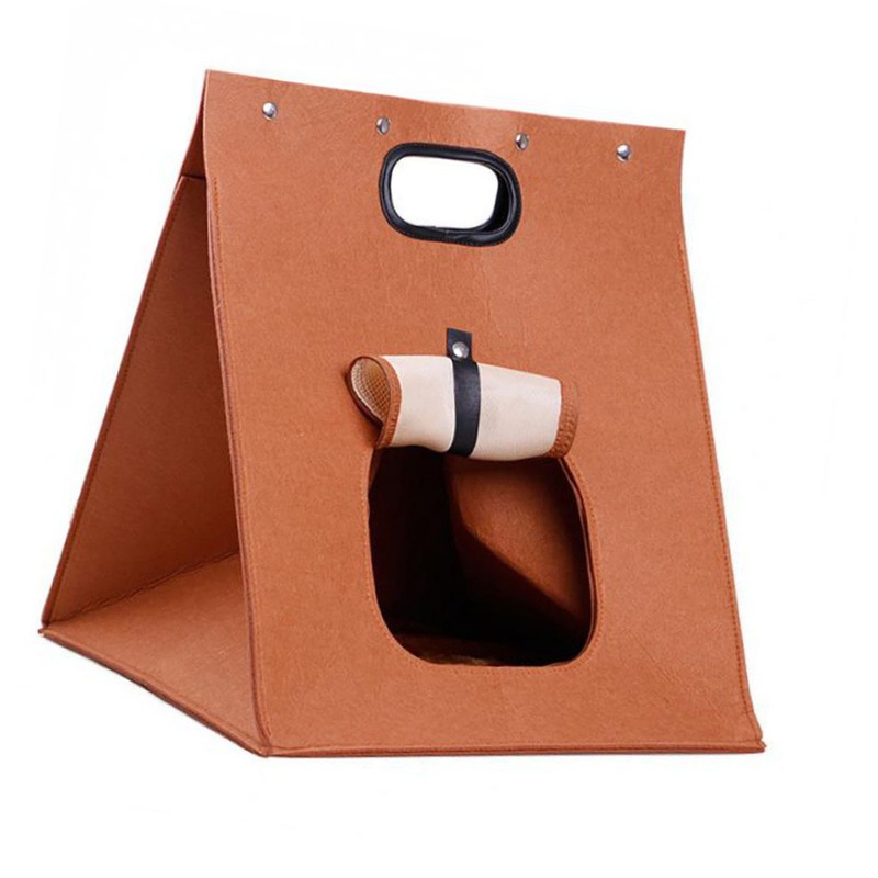 Felt Cat House Removable Washable Folding Integrated Felt Cat Sleeping