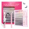 Manga Lash Clusters Kit 8-16mm Thick Volume Lashes Clusters DIY