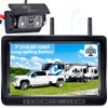 Wireless RV Backup Camera 7-inch for Trailer: Easy Setup Solar