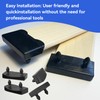 12 Pcs Plastic Bed Slat Holders, Bed Slats Holders, Black