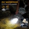 YIERBLUE Rechargeable Spotlight Floodlight Combo 120,000 High Lumen LED, IP67