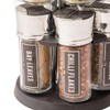 FabFinds Rotating Spice Rack Organiser with 12 Pre-Filled Glass Spice