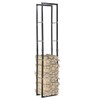 vidaXL Heavy-Duty Steel Firewood Rack - Large Rectangular Log Storage