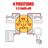 Ampper High Current 1-2-Both-Off Battery Switch 12V - 48V, Marine