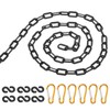 PATIKIL 20Ft Plastic Chain Barrier, Safety Link Chain with 6
