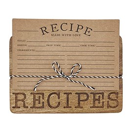 Mud Pie, Brown, Recipe Set, Card 4" x 6" | Board 4 x 6 1/2"