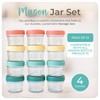 Mason Bottle 4oz Breast Milk Storage Jars (12-Pack) – Reusable